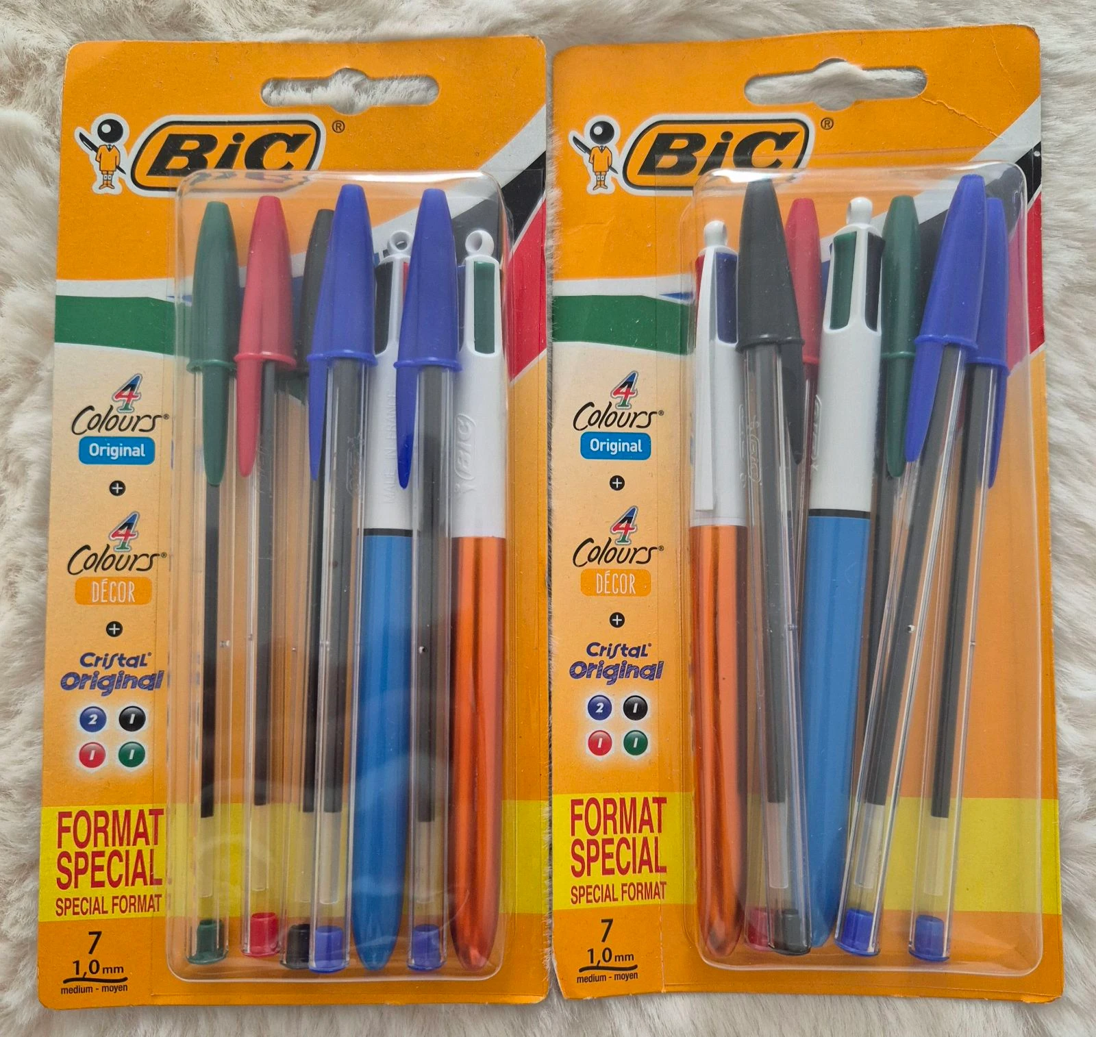 Stylos 4 couleurs + Stylos bic